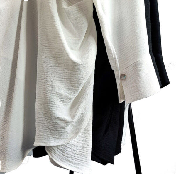 meraki online shop camicia abito mini dettaglio bianco 2