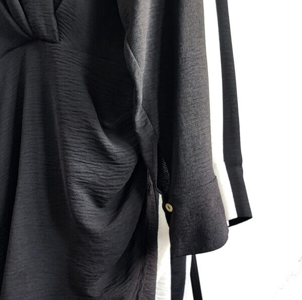 meraki online shop camicia abito mini dettaglio nero 2