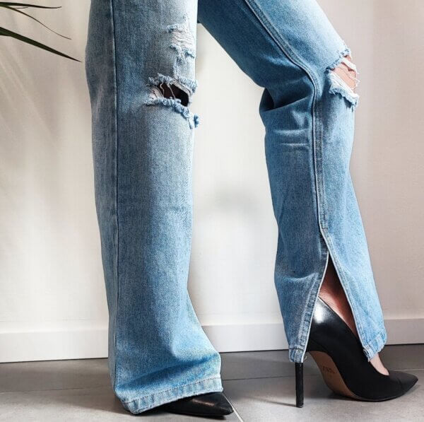 meraki online shop jeans strappi spacchi dettaglio