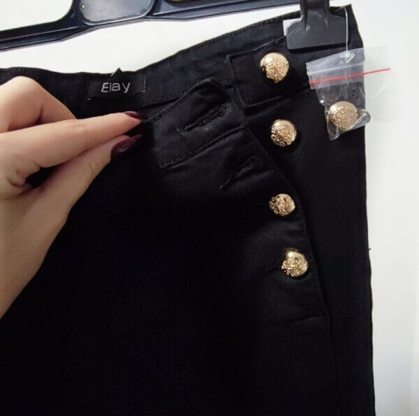 meraki online shop jeans neri vitaalta bottoni dettaglio2